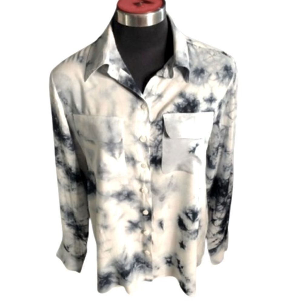 Neiman Marcus Tie-Dye button down shirt